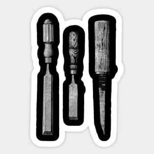 Three Chisels Sticker